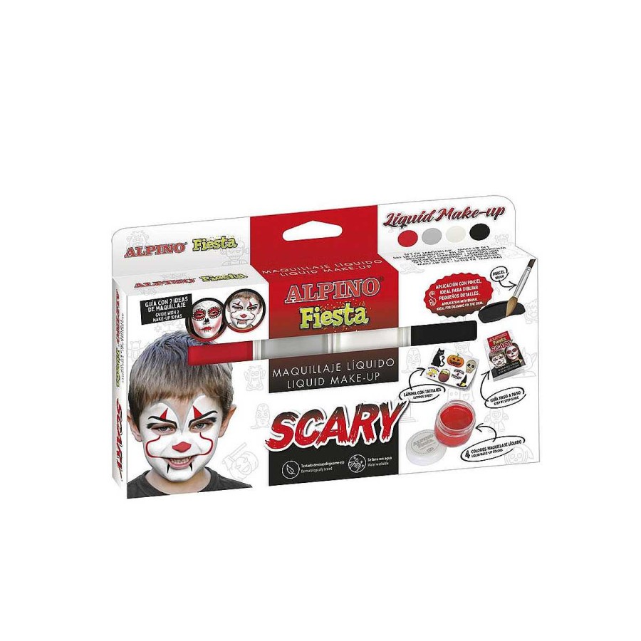 Disfraces Alpino Complementos | Estuche Scary 4 Colores + Pincel + Folleto