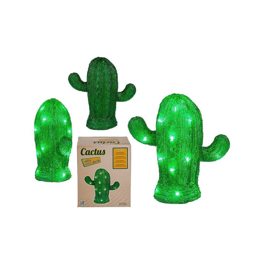 Camping Alijuguetes Iluminaci N Y Decoraci N Para El Jard N | Cactus Pvc Con 20 Leds