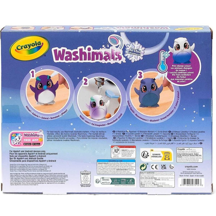 Juguetes Crayola | Washimals Animalitos Artic Set