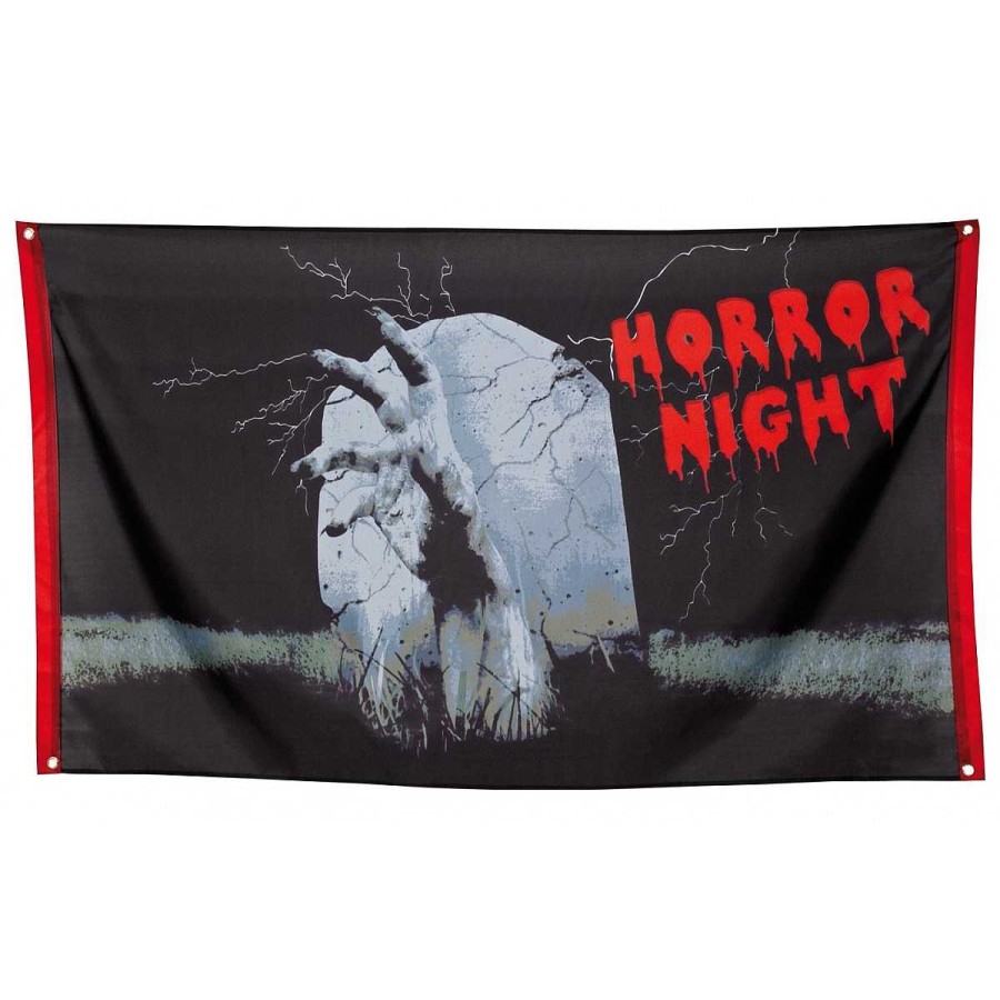 Disfraces Alijuguetes Decoraci N, Accesorios Y Disfraces Para Halloween | Bandera Noche De Terror 90X150Cm