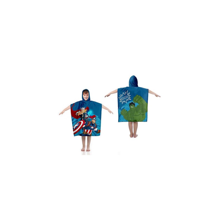 Camping Marvel Camping Y Playa | Poncho Playa Avengers 55X110 Cm Algodon