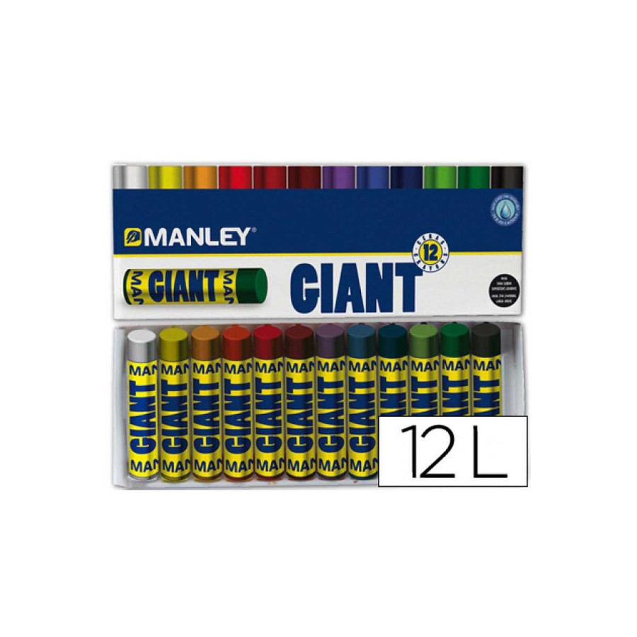 Juguetes Manley | Set 12 Ceras Giant Manley