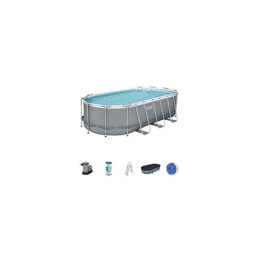 Camping Alijuguetes Piscinas Tubulares | Piscina Tubular Oval 549X247X122Cm